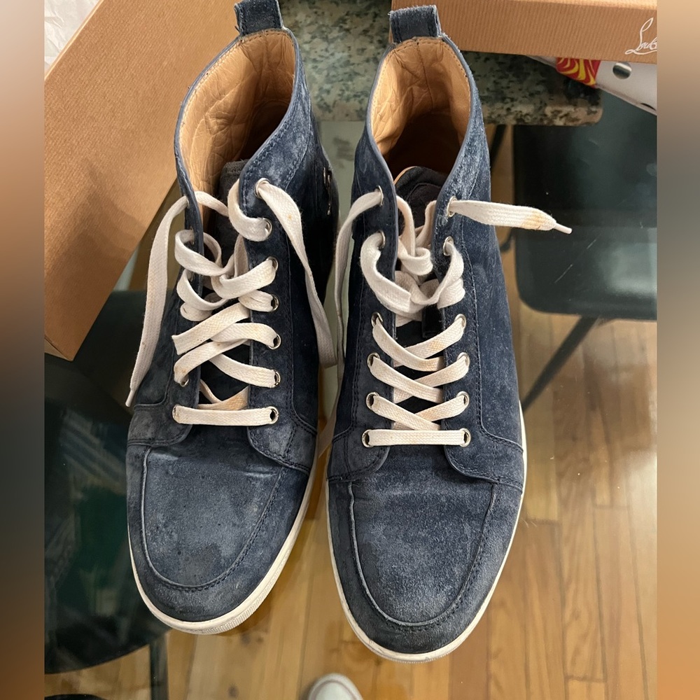 Christian Louboutin men’s shoes size 40.5 RANTINOS FLAT VEAU VELOURS